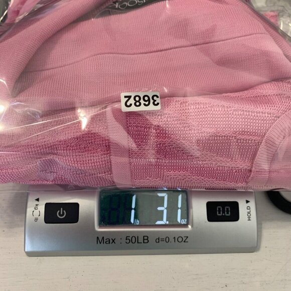 Misook Women's Knit Blazer Size SP Bubblegum Pink Rayon Old Money Feminine - Picture 11 of 12